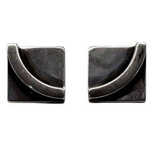 Steig Sterling Silver Square Cufflinks #23774